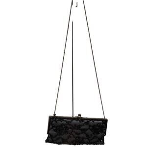 Monya NWT New With Tags Black Beaded Crossbody